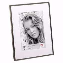 Walther Design RN015S, Single picture frame, Silver, 10 x 15 cm, Rectangular, Germany, 207 mm