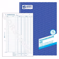 Avery 428, Blue, White, Yellow, Paper, 210 mm, 297 mm