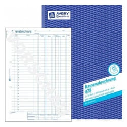 Avery 428 administration book Blue, White, Yellow