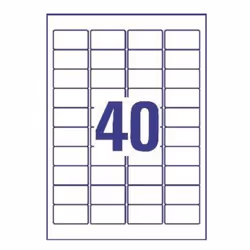 Avery L4770-25 printer label Transparent