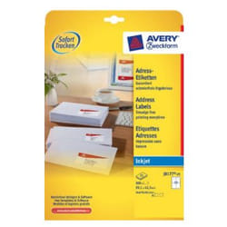 Avery J8177-25 printer label White