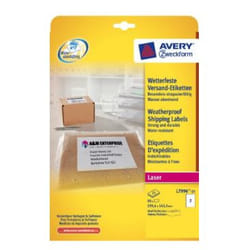Avery L7996-25 printer label White