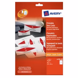 Avery L4796-20 non-metallic nameplate White Paper