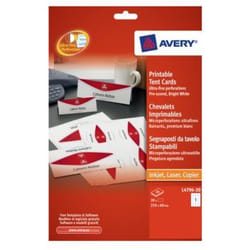 Avery L4796-20 non-metallic nameplate White Paper