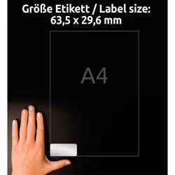 Avery L6011-20 self-adhesive label Rounded rectangle Permanent Silver 540 pc(s) - Additional view 4