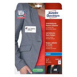 Avery J4785-20 self-adhesive label Rounded rectangle Removable White 2