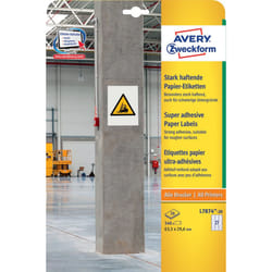 Avery L7874-20 self-adhesive label Rounded rectangle Permanent White 540 pc(s)