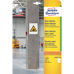 Avery L7877-20 self-adhesive label Rectangle Permanent White 20 pc(s)