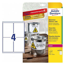 Avery L4774-8 printer label White Self-adhesive printer label