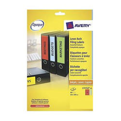 Avery Lever Arch Filing Laser Labels self-adhesive label Rectangle Per