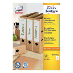 Avery LR4761-100 self-adhesive label Rounded rectangle Permanent White