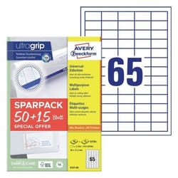 Avery 6121-65 self-adhesive label Rectangle Permanent White 4225 pc(s)