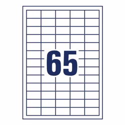 Avery 6121-65 self-adhesive label Rectangle Permanent White 4225 pc(s)