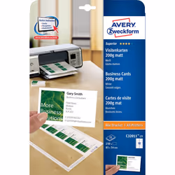 Avery C32011-25 non-adhesive label 250 pc(s) White Rectangle