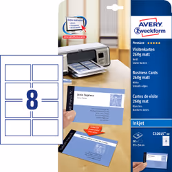 Avery C32015-10 business card Inkjet Paper 80 pc(s) - Additional view 5