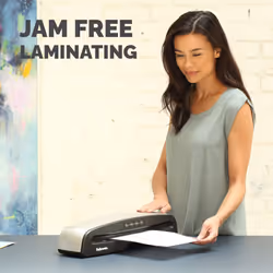 Saturn 3i A3 Small Office Laminator, 80-125 Micron, Rapid 1 Minute Warm Up Time, Including 10 Free Pouches, Black, Silver