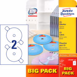 Avery CD/DVD Labels White