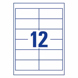 Avery 3659-200 self-adhesive label Rounded rectangle Permanent White 2400 pc(s)