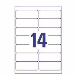 Avery L7163-250 addressing label Self-adhesive label White