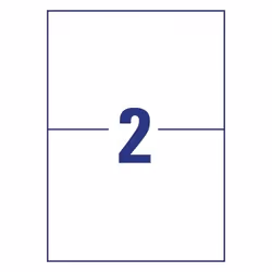 Avery LR3655-10 self-adhesive label Rectangle Permanent White 20 pc(s)