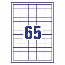 Avery LR3666-10 self-adhesive label Rectangle Permanent White 650 pc(s)