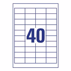 Avery 4780-65 self-adhesive label Rectangle Permanent White 2600 pc(s)