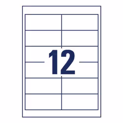 Avery 4781-65 self-adhesive label Rectangle Permanent White 780 pc(s)