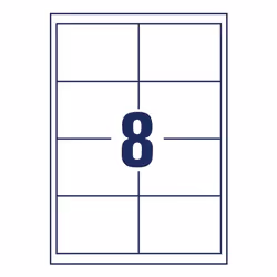 Avery 4782-65 self-adhesive label Rectangle Permanent White 520 pc(s)