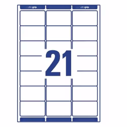 Avery 7160-10 self-adhesive label Rectangle Permanent White 210 pc(s)