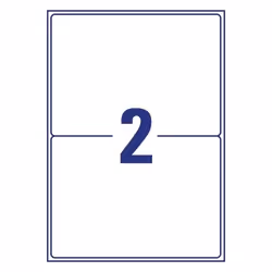 Avery 7168-10 self-adhesive label Rectangle Permanent White 20 pc(s)