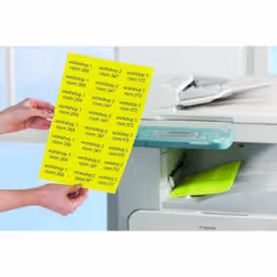 Avery L6004-25 self-adhesive label Rounded rectangle Permanent Yellow 675 pc(s) - Additional view 3