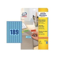 Avery L6048-20 self-adhesive label Blue 3780 pc(s)