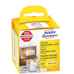 Avery ASS0722430 self-adhesive label Rectangle Permanent White 110 pc(s)