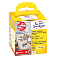 Avery A1976414 self-adhesive label Rounded rectangle Permanent White 50 pc(s)