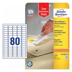Avery L4732REV-10 printer label White Self-adhesive printer label