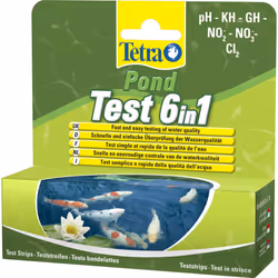Tetra 6-in-1 Pond Test Strip - pond 6 1 strips quick 25 water ph kh gh fish