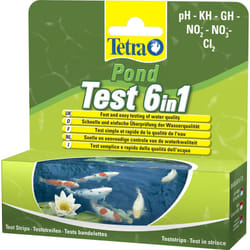 Tetra 6-in-1 Pond Test Strip -  pond 6 1 strips quick 25 water ph kh gh fish