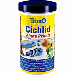 Tetra Cichlid Algae Pellets, Complete Fish Food for All Cichlids, 165 g