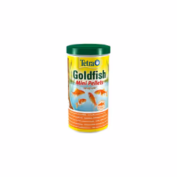 Tetra Pond Goldfish Mini Pellet Food, Complete Fish Food for All Goldfish, 1 Litre