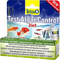 Tetra AlgaeControl 3-in-1 Test - Water Test for Checking the Most Important Algae Parameters in Pond or Aquarium, 1 Can (25 Test Strips)