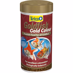 Tetra Goldfish Gold Colour Fish Food, Premium Food with Colour Enhancers for All Goldfish, 250 ml (75 g)