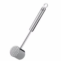 RÖSLE 12820, Hammer tenderizer, Stainless steel, Stainless steel, Stainless steel, Hanging loop, 275 mm