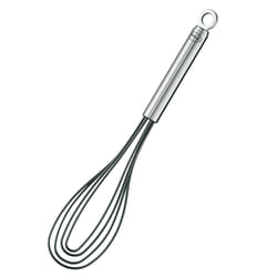 RÖSLE 95656 Flat whisk Silicone, Stainless steel Black, Stainless steel