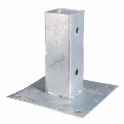 GAH-Alberts Bolt down post support for square timber posts, Metal fencing, Border fencing, Steel, Steel, Hot-dip galvanized c ...