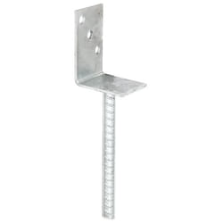 GAH-Alberts L post support with concrete anchor made of rippled steel