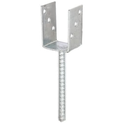 GAH-Alberts U post support with concrete anchor made of rippled steel
