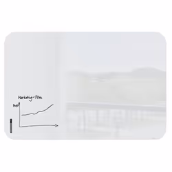 Sigel Artverum Magnetic Glass Board With Rounded Corners 1800x1200mm