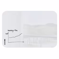 Sigel Artverum Magnetic Glass Board With Rounded Corners 1500x1000mm