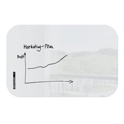 Sigel Artverum Magnetic Glass Board  With Rounded Corners 1000x650mm -