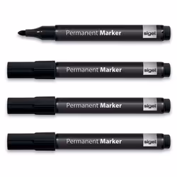 Sigel MU 183, 4 pc(s), Black, Black, 1 mm, 3 mm, Blister